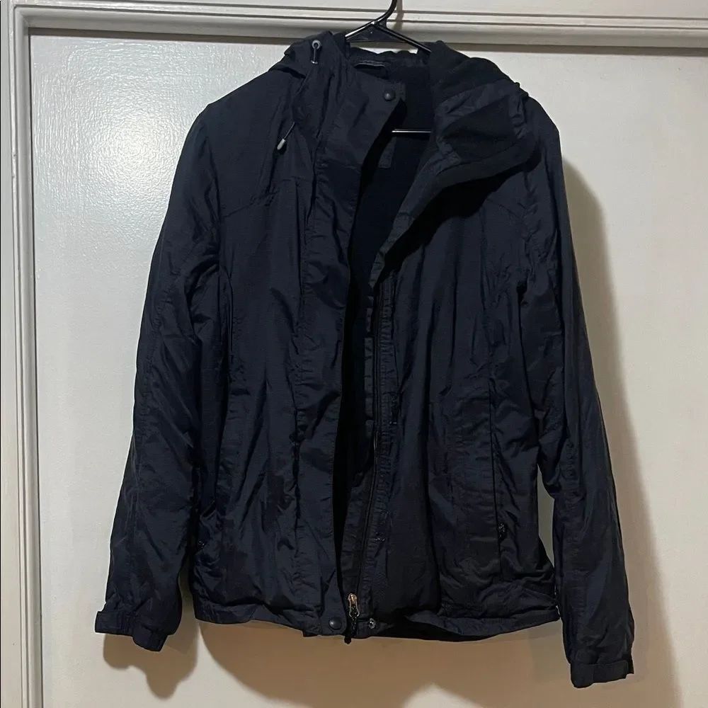 L.L. Bean Black Nylon Jacket size large
